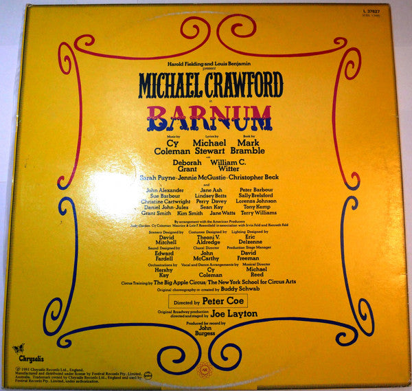 Michael Crawford, Original London Cast* : Barnum (LP, Album)