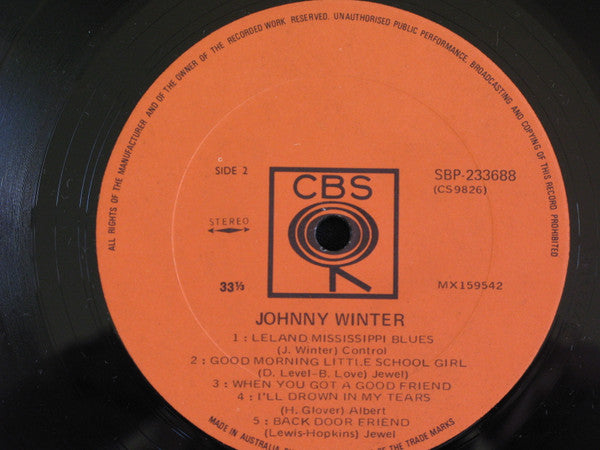 Johnny Winter : Johnny Winter (LP, Album)