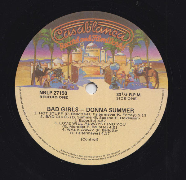 Donna Summer : Bad Girls (2xLP, Album)