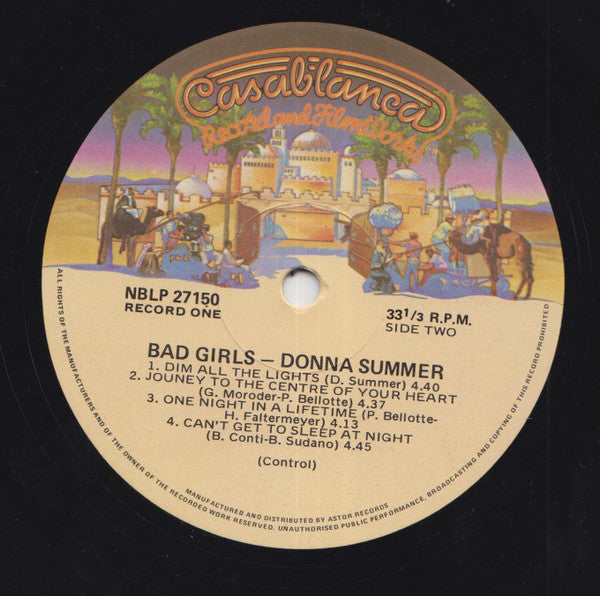 Donna Summer : Bad Girls (2xLP, Album)