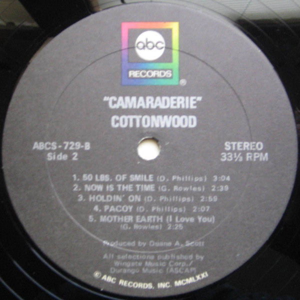 Cottonwood : Camaraderie (LP, Album, Tru)