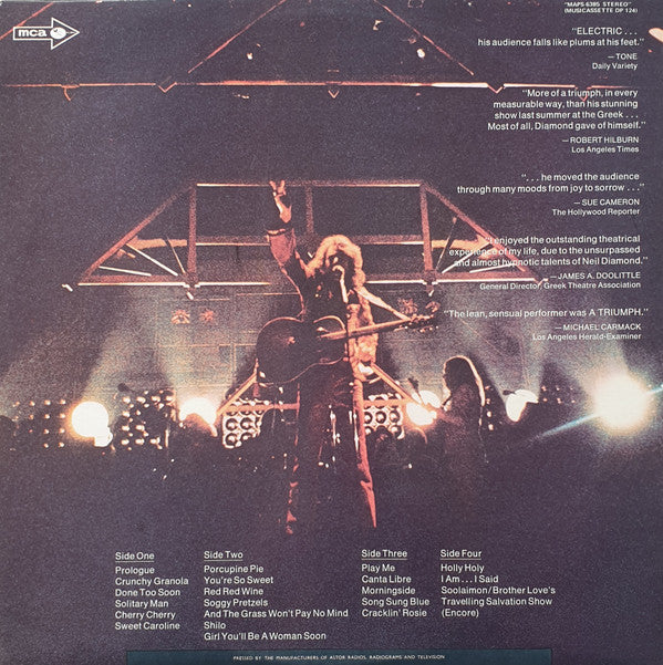 Neil Diamond : Hot August Night (2xLP, Album, Gat)
