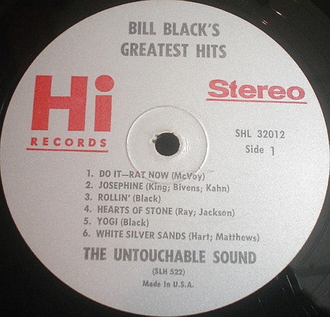 Bill Black's Combo : Bill Black's Greatest Hits (LP, Comp)