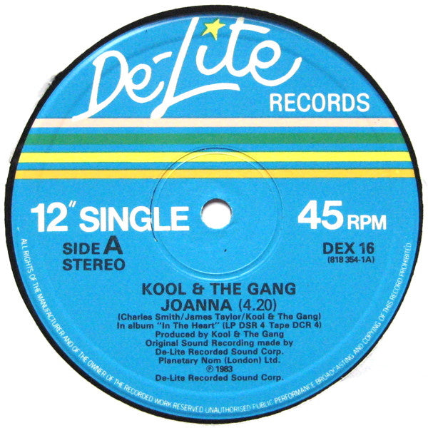 Kool And The Gang* : Joanna / Tonight / You Can Do It (12", Single)