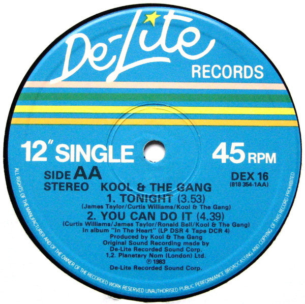 Kool And The Gang* : Joanna / Tonight / You Can Do It (12", Single)