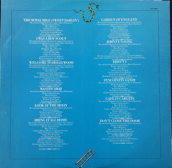 Gerry Rafferty : Snakes And Ladders (LP, Album)