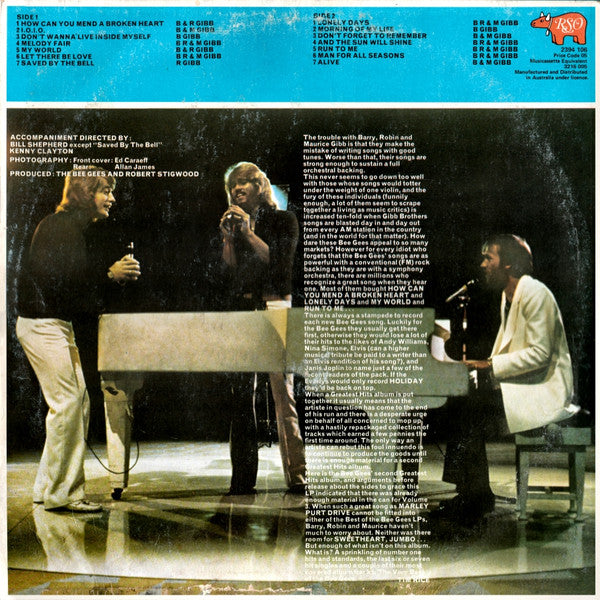 Bee Gees : Best Of Bee Gees Vol. 2 (LP, Comp)