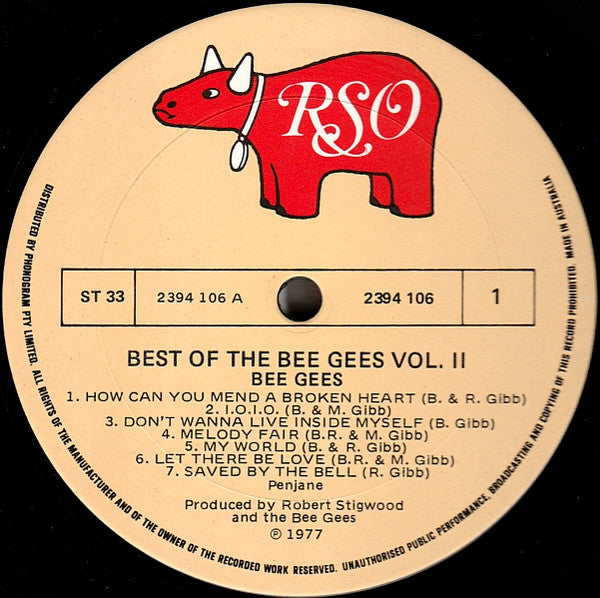 Bee Gees : Best Of Bee Gees Vol. 2 (LP, Comp)