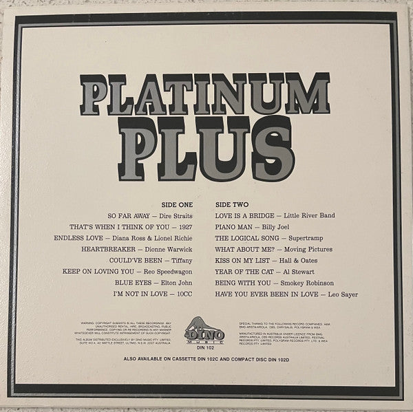 Various : Platinum Plus (LP, Comp)