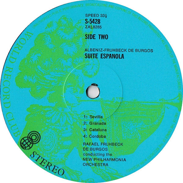 Isaac Albéniz : Rafael Frühbeck De Burgos : Suite Española (LP, Album, Club)