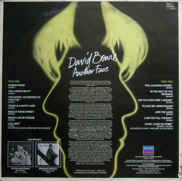 David Bowie : Another Face (LP, Comp)