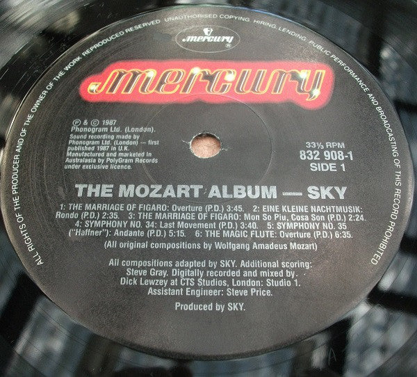 Sky (4), Wolfgang Amadeus Mozart, The Academy Of St. Martin-in-the-Fields, Sir Neville Marriner : Mozart (LP, Album, Ins)