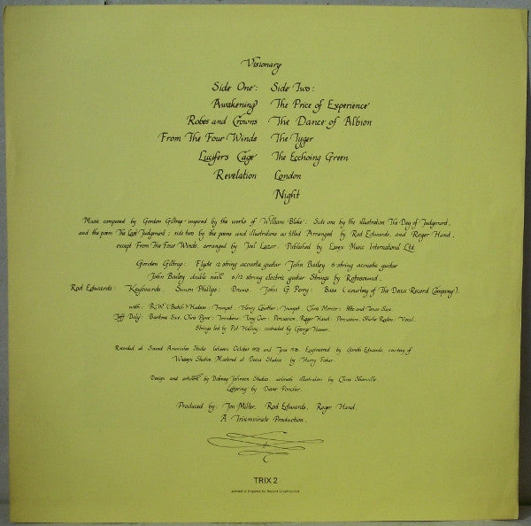 Gordon Giltrap : Visionary (LP)