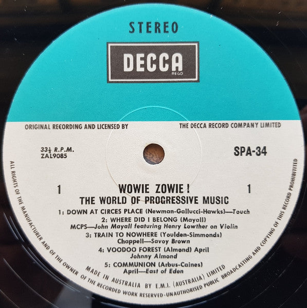 Various : The World Of Progressive Music: Wowie Zowie! (LP, Comp)