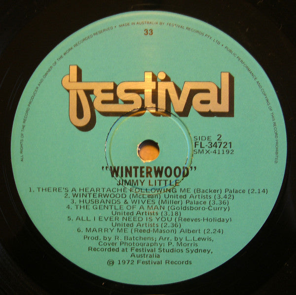 Jimmy Little : Winterwood (LP)