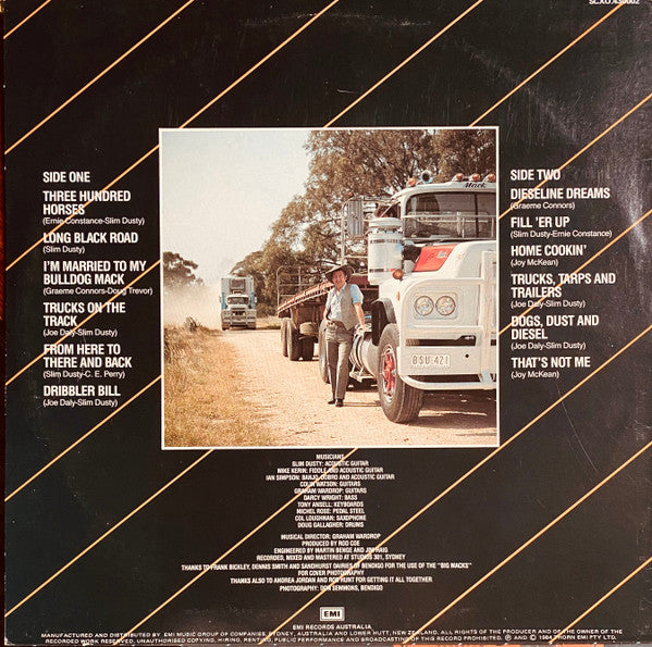 Slim Dusty : Trucks On The Track (LP, Album)