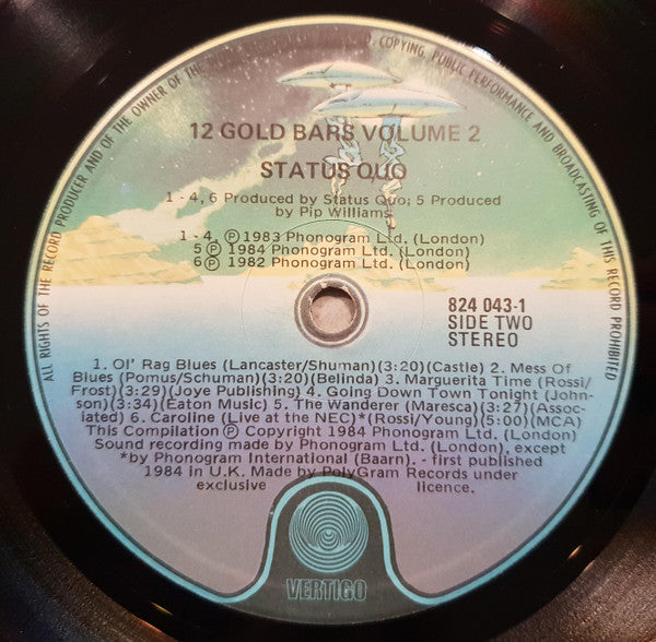 Status Quo : 12 Gold Bars Volume II (LP, Comp)