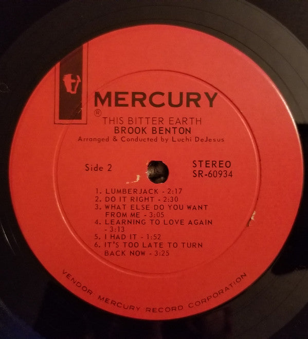 Brook Benton : This Bitter Earth (LP)