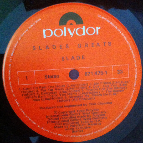 Slade : Slades Greats (LP, Comp)