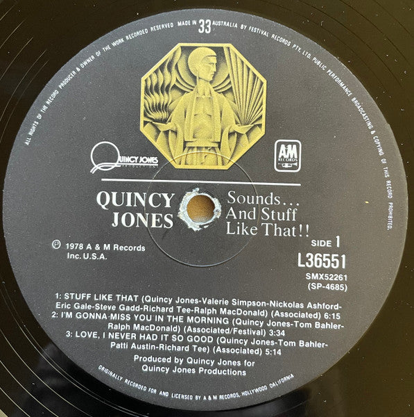 Quincy Jones : Sounds ... And Stuff Like That!! (LP, Album)