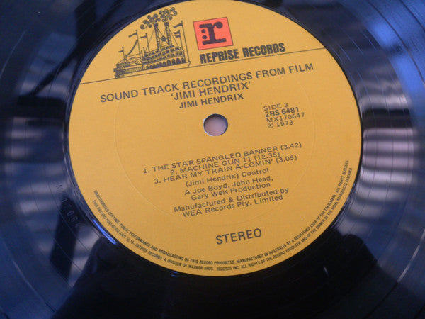 Jimi Hendrix : Sound Track Recordings From The Film "Jimi Hendrix" (2xLP, Gat)
