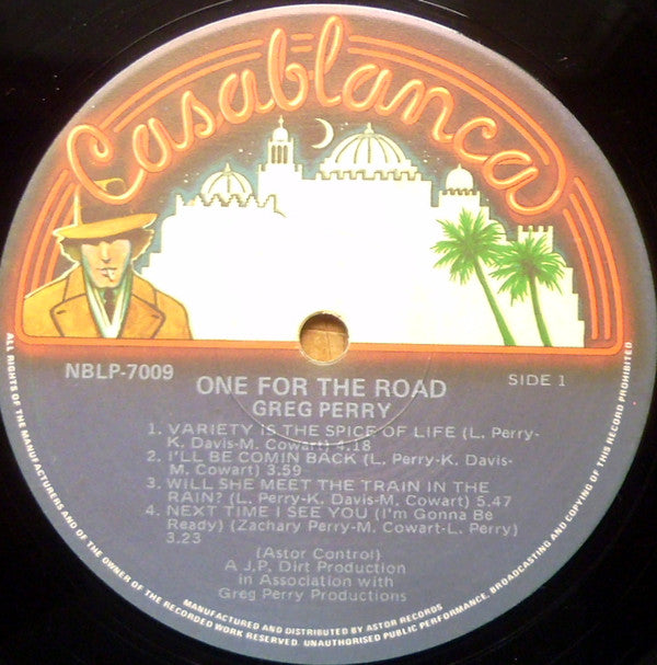 Greg Perry : One For The Road (LP, Album)