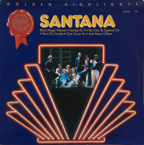 Santana : Golden Highlights (LP, Album, Comp, RE)