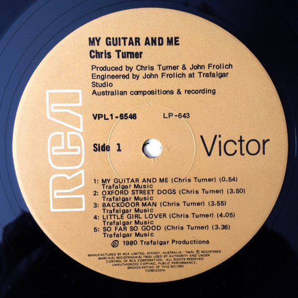 Chris Turner (7) : My Guitar And Me (LP, Album)