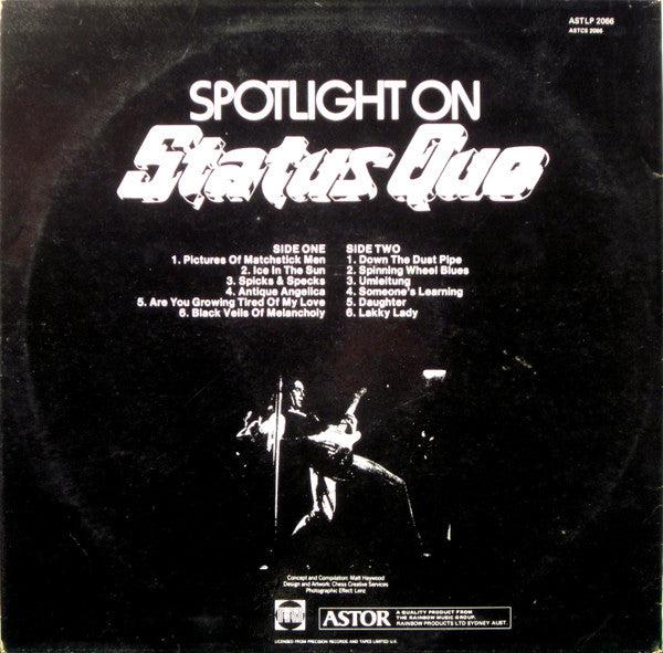 Status Quo : Spotlight On Status Quo Volume One (LP, Comp)