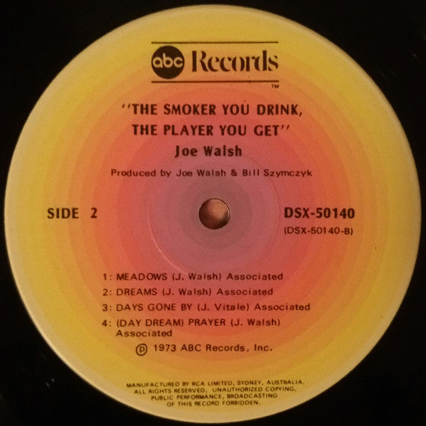 Joe Walsh : The Smoker You Drink, The Player You Get (LP, Album, RE)