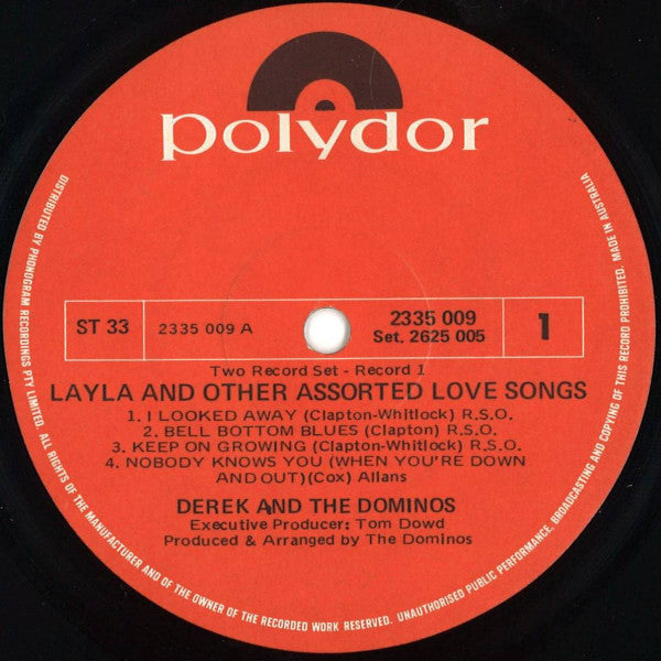 Derek & The Dominos : Layla And Other Assorted Love Songs (2xLP, Album, Gat)