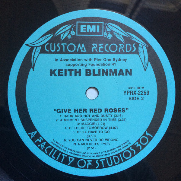 Keith Blinman : If You Love Her Give Her Red Roses (LP)