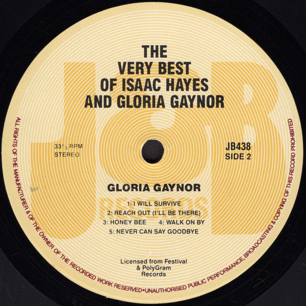 Isaac Hayes / Gloria Gaynor : The Very Best Of (LP, Comp)