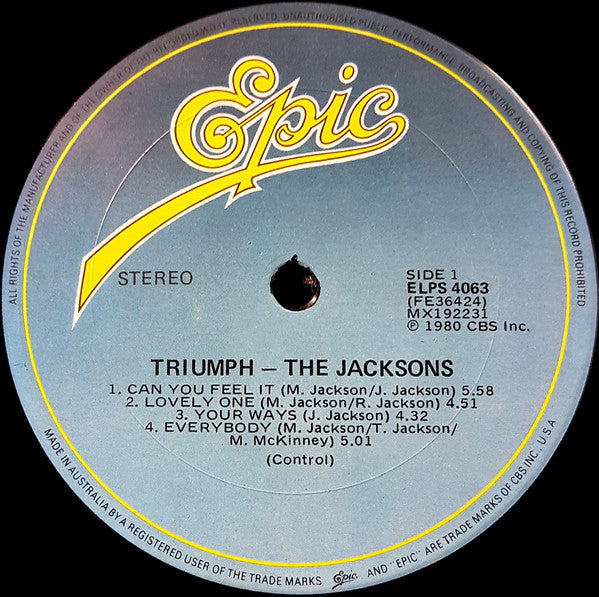 The Jacksons : Triumph (LP, Album)
