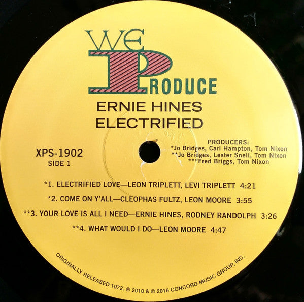 Ernie Hines : Electrified (LP, Album, RE)