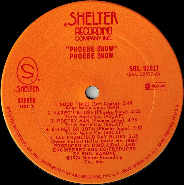 Phoebe Snow : Phoebe Snow (LP, Album, RE, San)