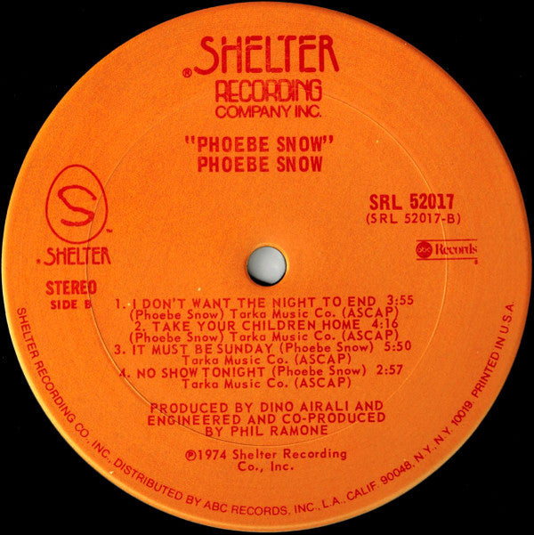Phoebe Snow : Phoebe Snow (LP, Album, RE, San)