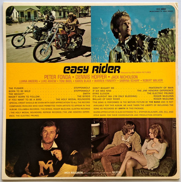 Various : Easy Rider (Music From The Soundtrack) (LP, Comp, RE)