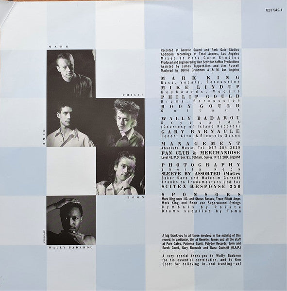 Level 42 : True Colours (LP, Album, 9 t)