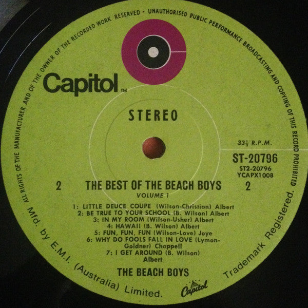 The Beach Boys : The Best Of The Beach Boys Volume 1 (LP, Comp)