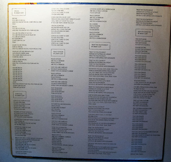 Jimmy Cliff : Special (LP, Album, CX )