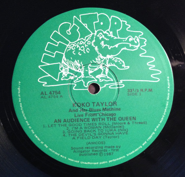 Koko Taylor & Her Blues Machine : An Audience With The Queen (Live From Chicago) (LP, Album)
