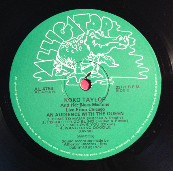 Koko Taylor & Her Blues Machine : An Audience With The Queen (Live From Chicago) (LP, Album)