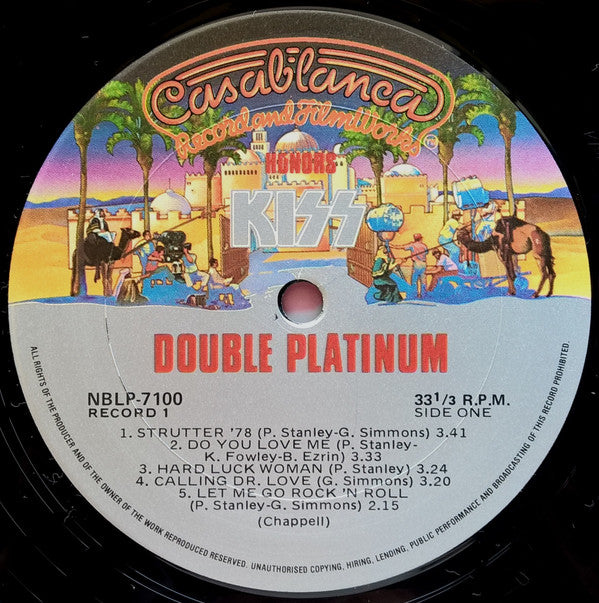 Kiss : Double Platinum (2xLP, Album, Comp)