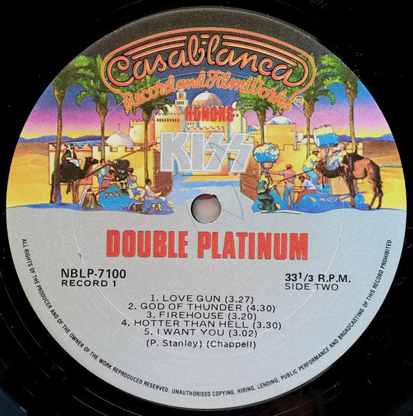 Kiss : Double Platinum (2xLP, Album, Comp)
