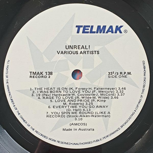 Various : Unreal! Volume 2 (LP, Comp)