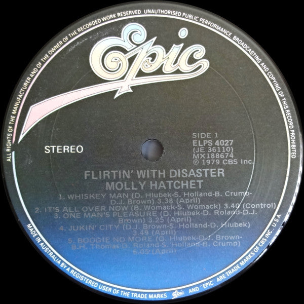 Molly Hatchet : Flirtin' With Disaster (LP, Album)