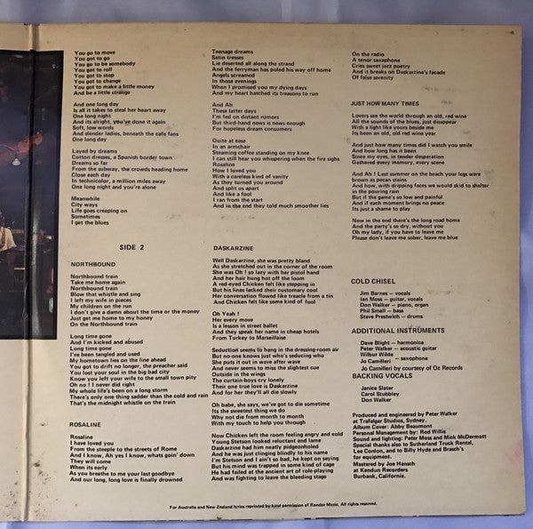 Cold Chisel : Cold Chisel (LP, Album, RE, RP)