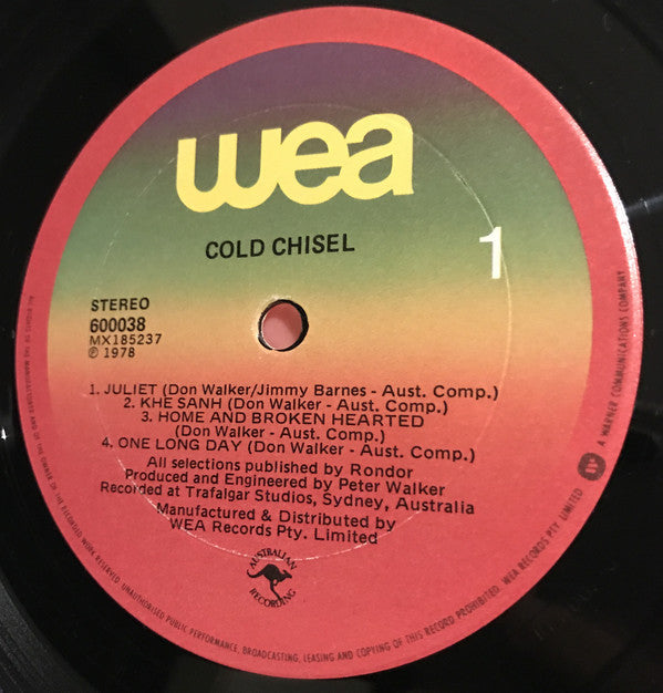 Cold Chisel : Cold Chisel (LP, Album, RE, RP)