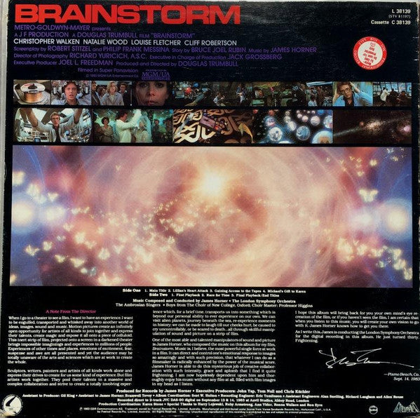James Horner : Brainstorm (Original Motion Picture Score) (LP, Album)